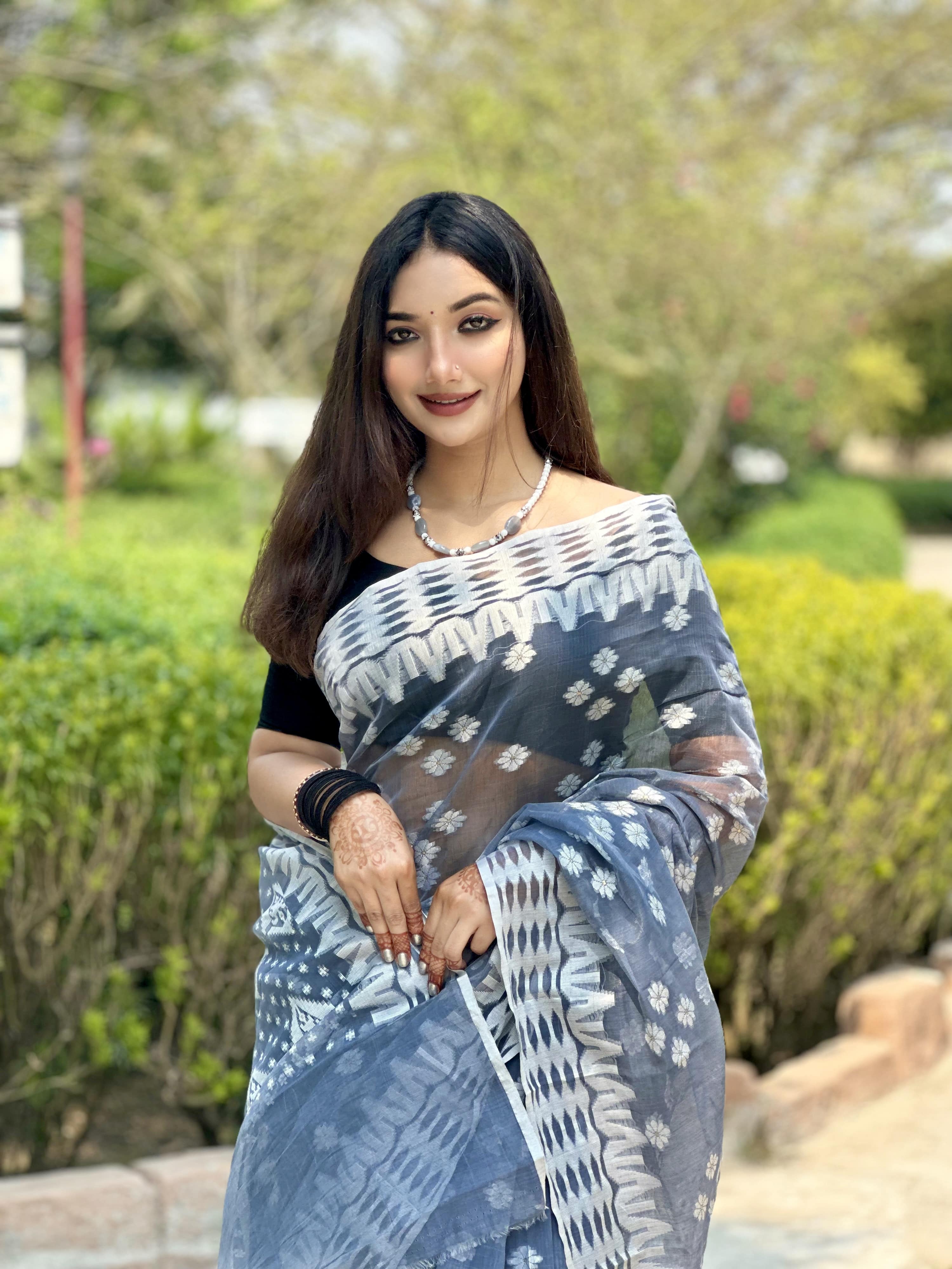 মসলিন জামদানি শাড়ী (5)