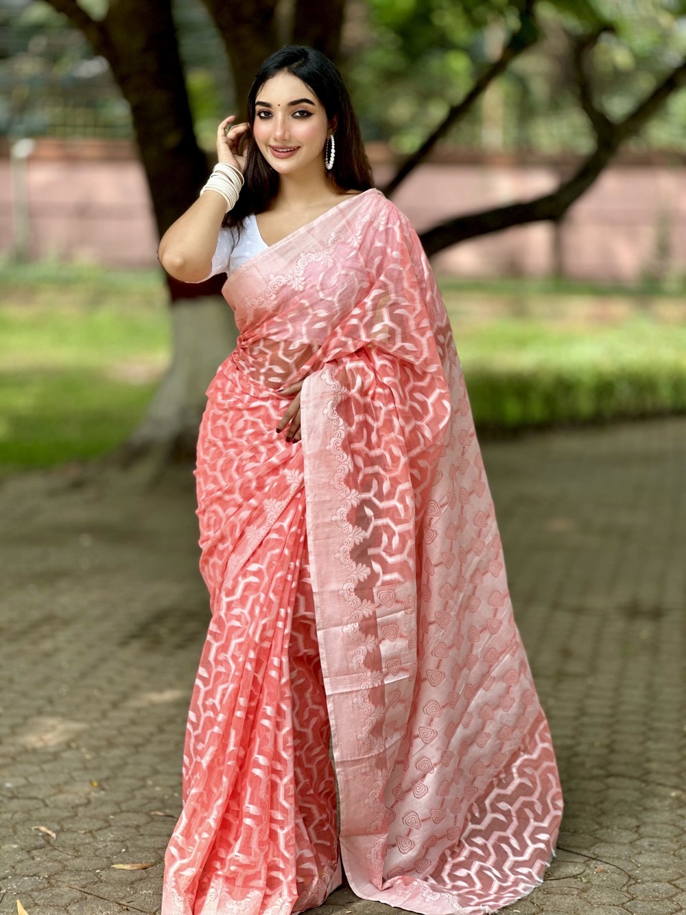 মসলিন জামদানি শাড়ী (12)